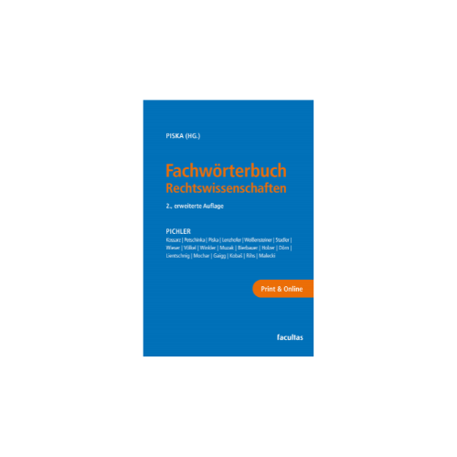 Neuerscheinung: Fachwörterbuch Rechtswissenschaften